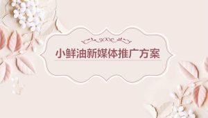 护肤精油品牌新媒体推广方案【美妆护肤】【种草营销】