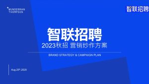 互联网招聘平台2023秋招营销炒作方案【招聘求职】【校招】