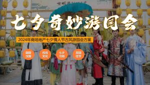 2024年商场地产古风游园会“七夕奇妙游园会”活动策划方案【情人节】