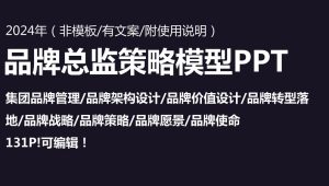 品牌总监策略制定PPT【营销干货】